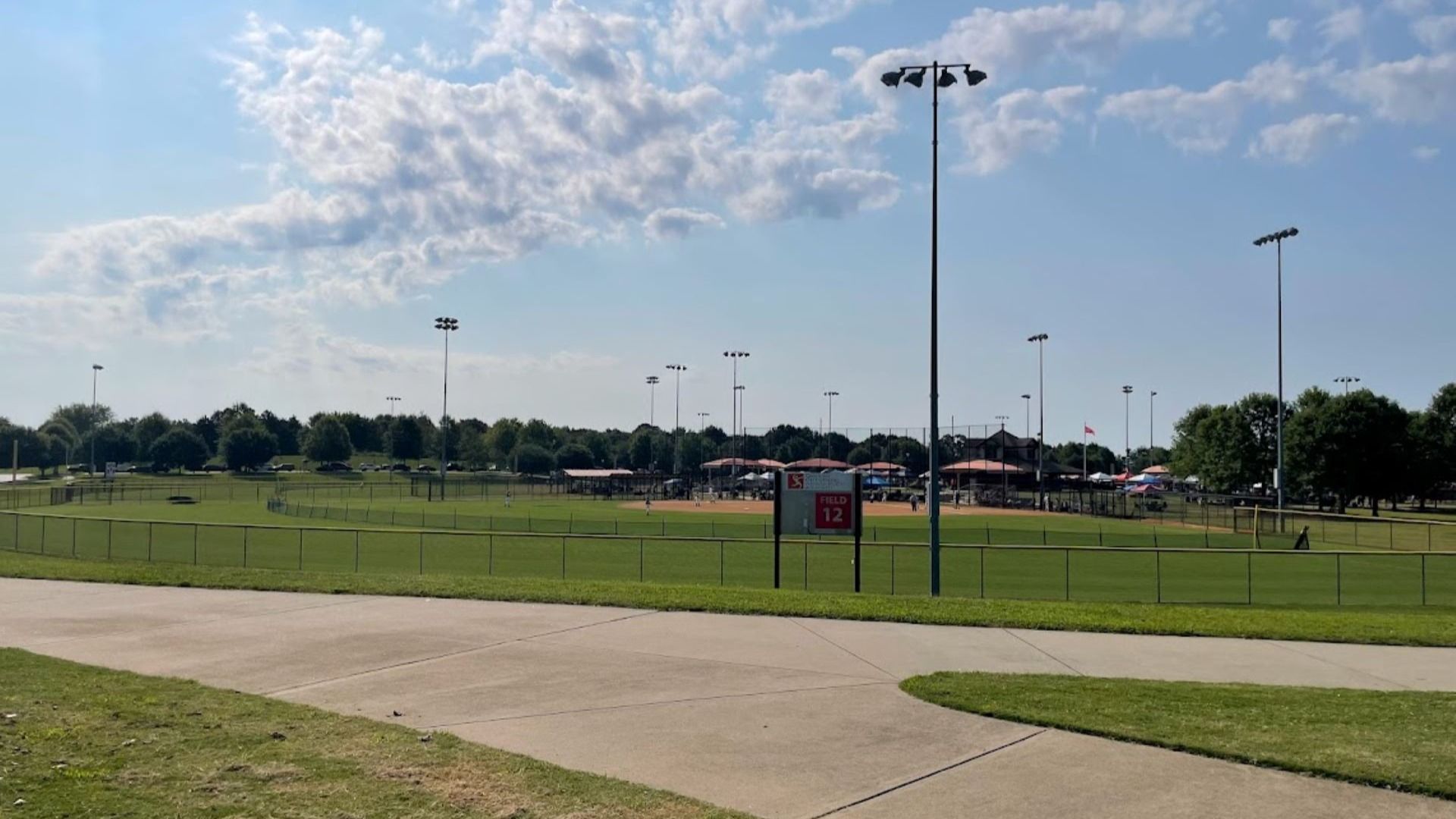 Baseball field in Spartanburg, SC at Tyger River Park minutes from Tyger Ridge by DRB Homes
