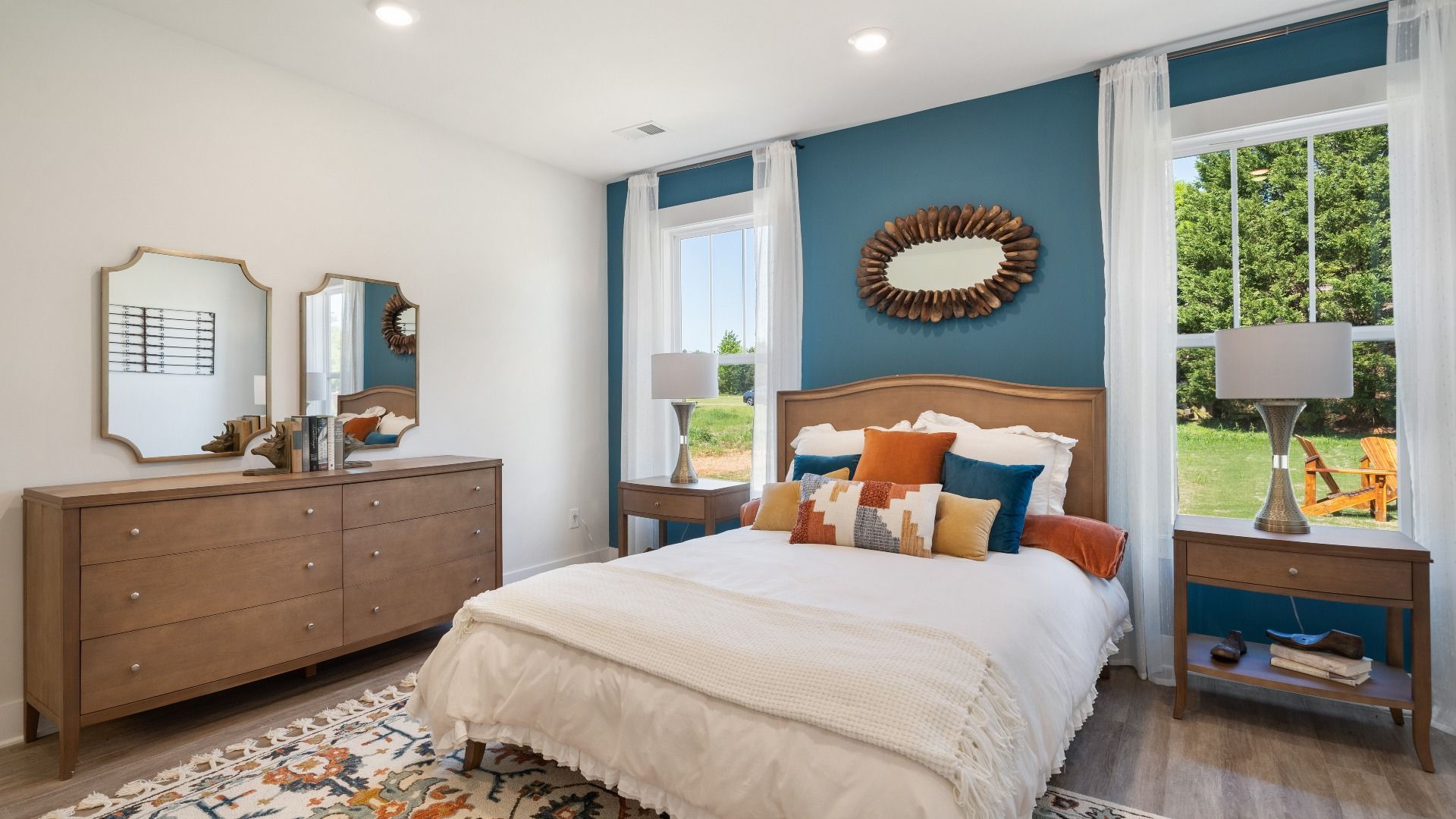 Enjoy a peaceful retreat in the Sutherland Design primary suite with refined finishes and thoughtful design near Clemson, SC