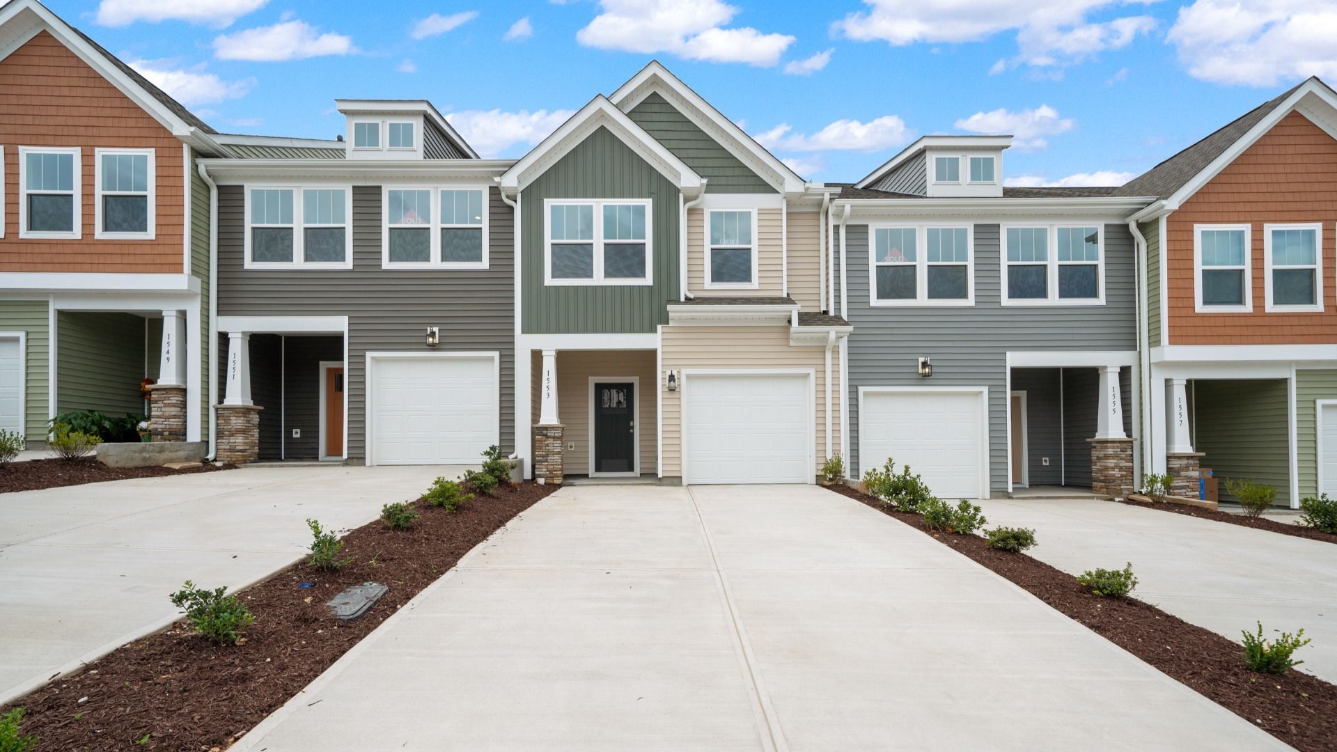 New two story townhomes at Tyger Ridge by DRB Homes in Spartanburg, SC