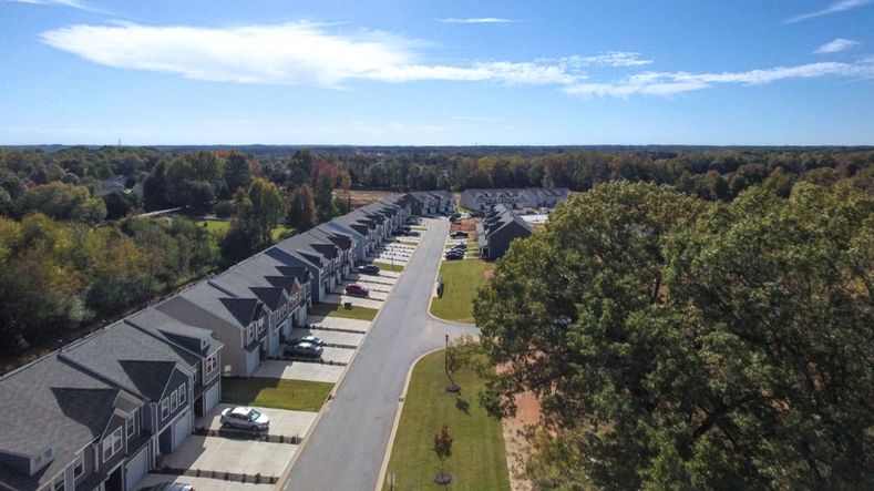 DRB Homes Tyger Ridge townhome community in Spartanburg, SC