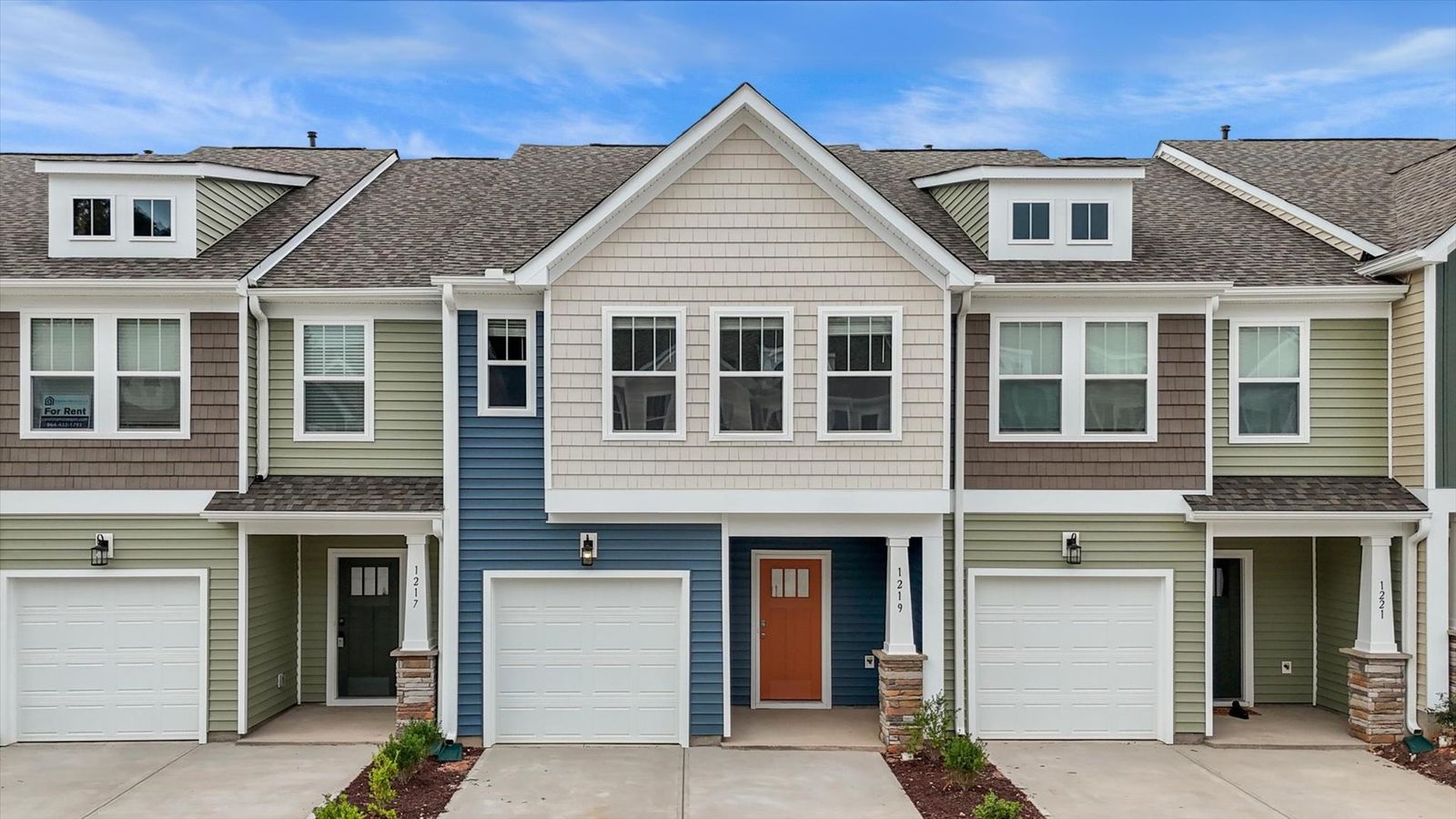 New two story townhomes at Tyger Ridge in Spartanburg, SC near BMW Manufacturing