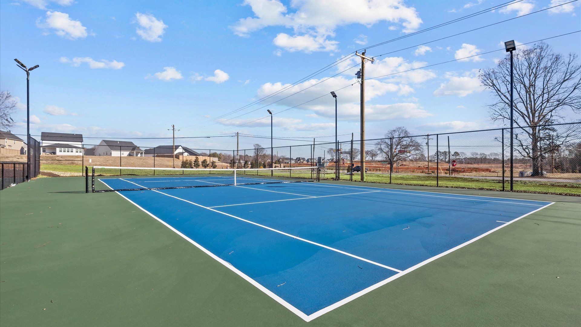 Tennis court at the Village at Midway amenity center by DRB Homes in Anderson, SC minutes form Anderson University