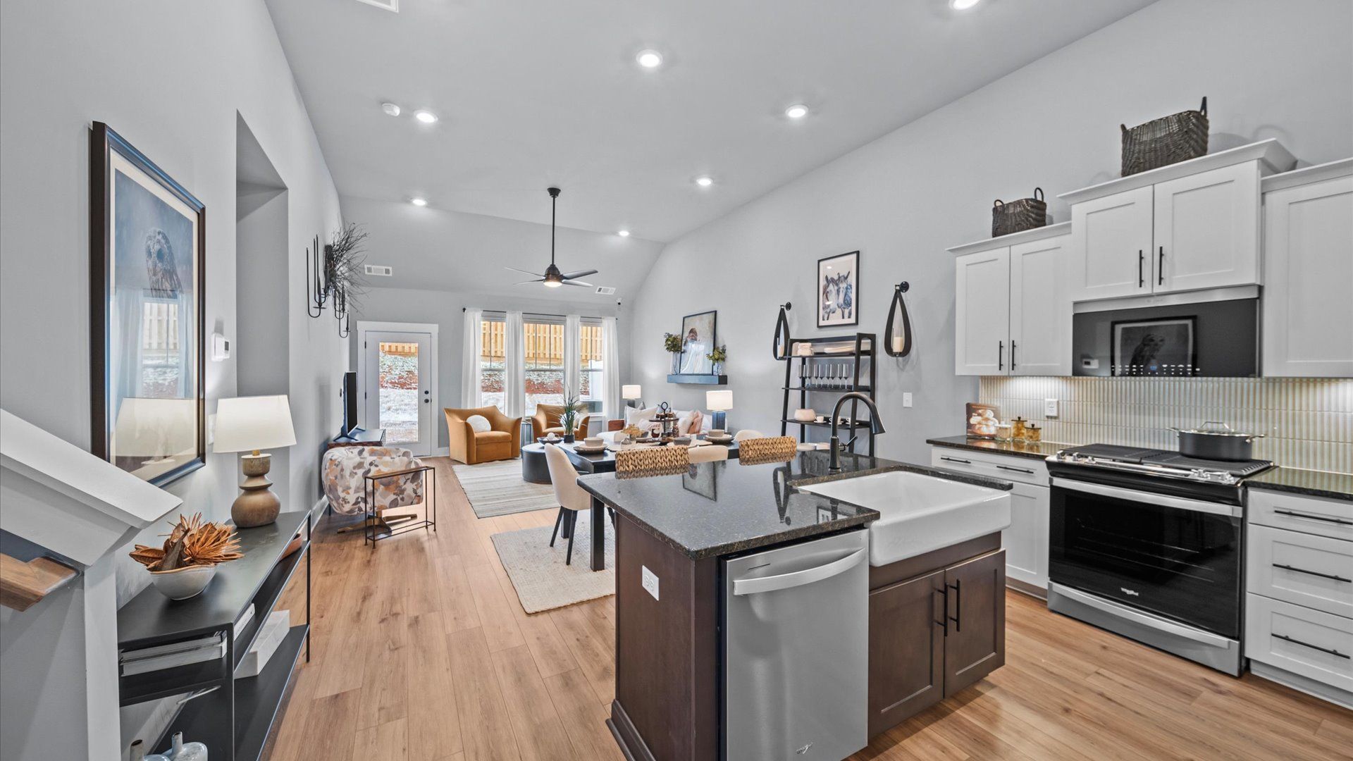 Accomplished layout with a first-class kitchen in this select townhome community by DRB Homes
