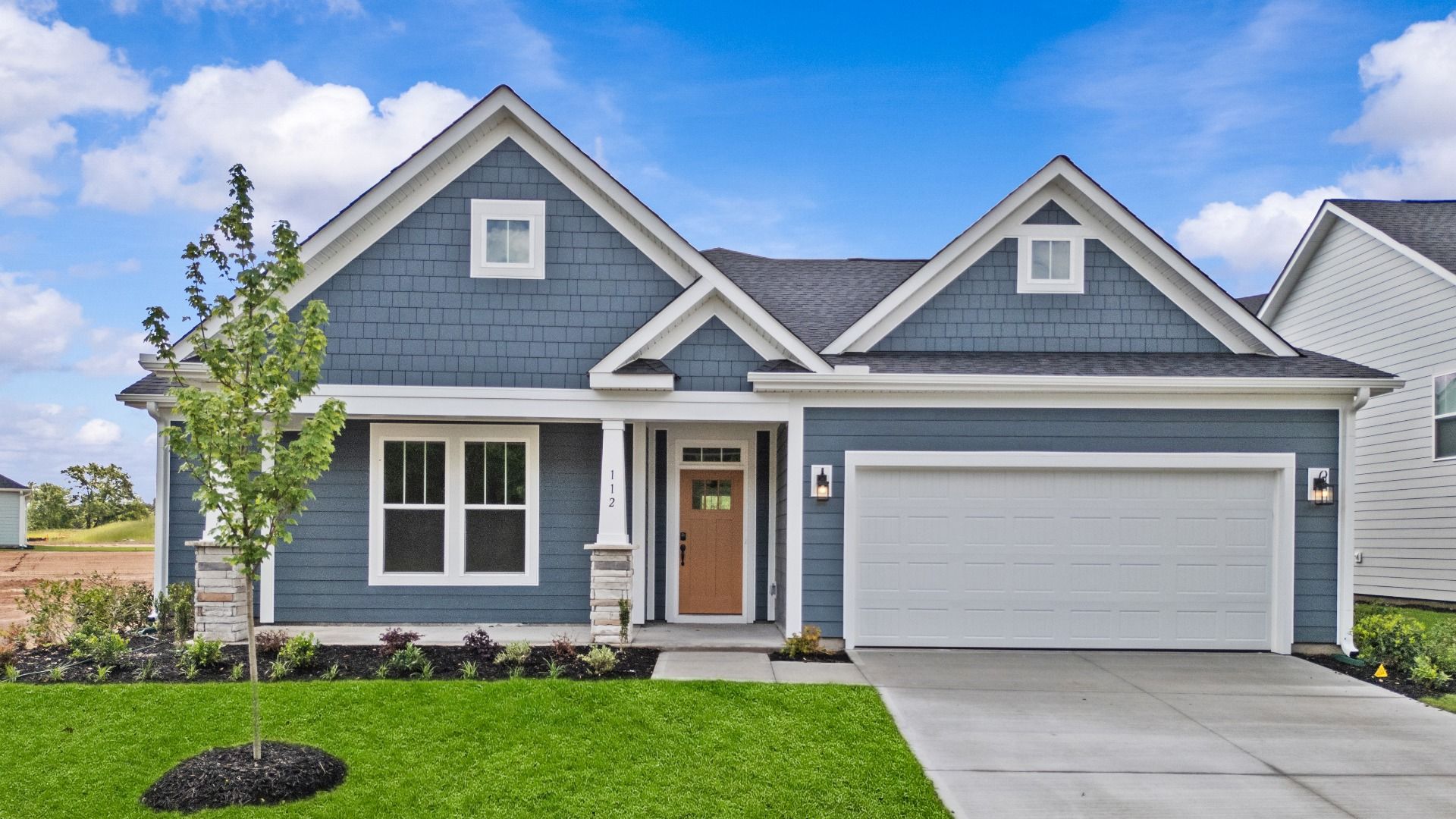 Exclusive DRB Homes exterior with balanced proportions and vibrant curb appeal located in Woodruff, SC