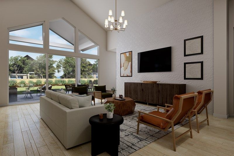 The Chatfield - Family Room - Optional Sliding Glass Door
