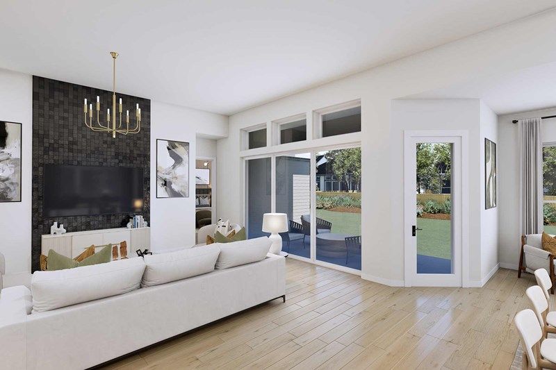 The Flower Mound - Optional Sliding Glass Door