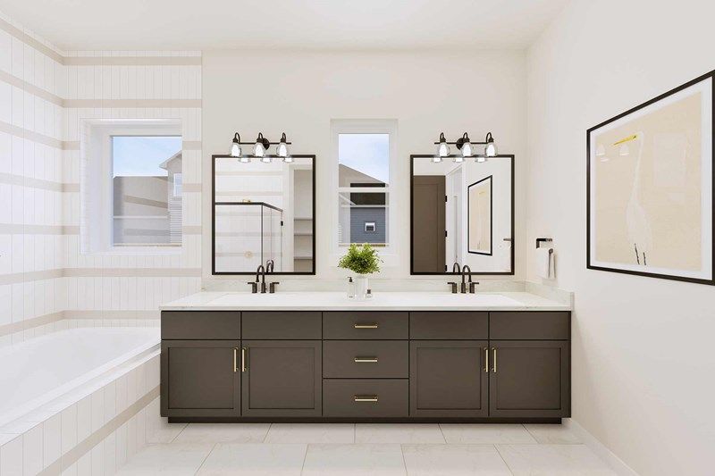 The Flower Mound - Owner's Bath