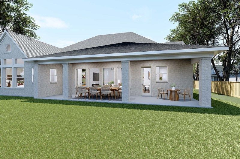 The Copperglen - Optional Extended Covered Porch