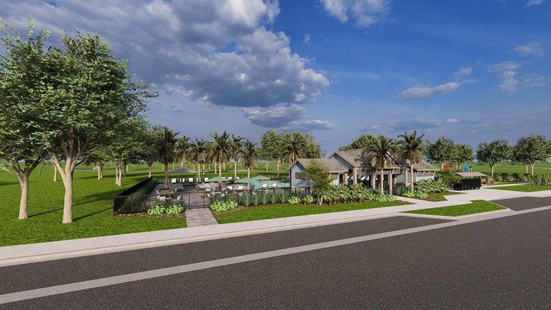 The Preserve at Laurelton - Street View of Amenity Center