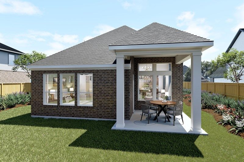 The Bastrop - Optional Extended Covered Porch