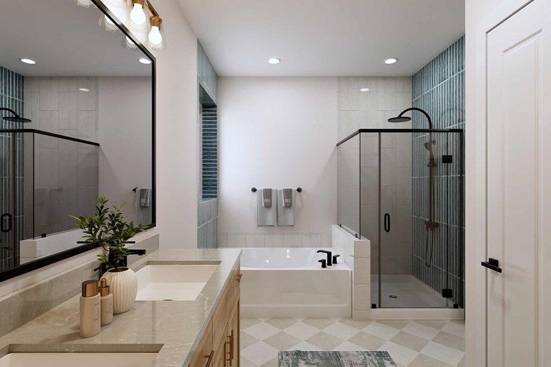 The Wichita Falls - Owner's Bath Tub and Shower