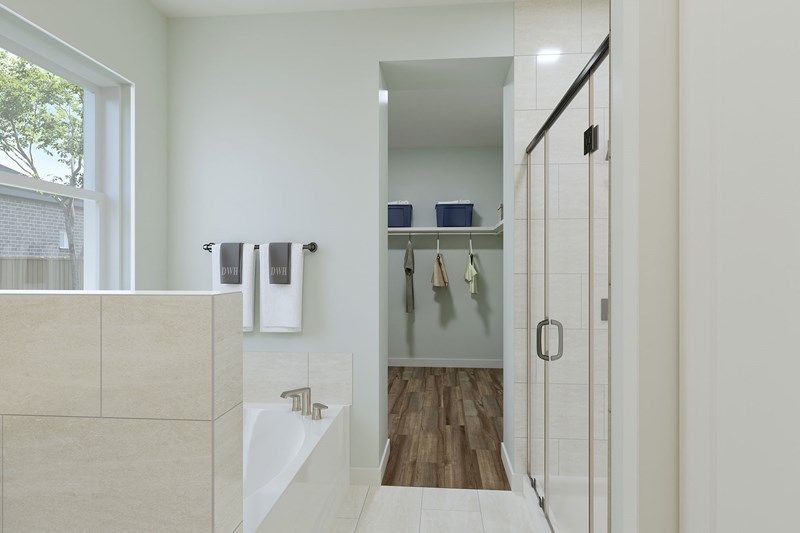 The Myrtle - Optional Slide in Tub with Shower