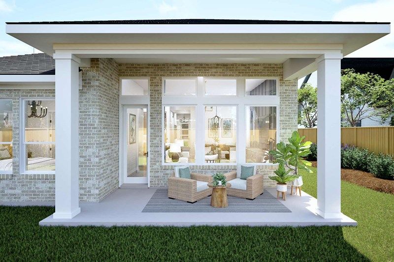 The Brownsville - Covered Porch