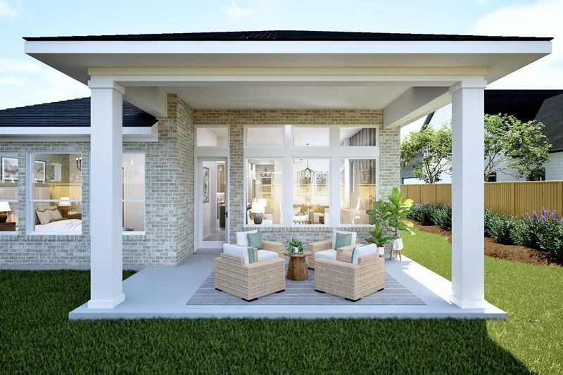 The Brownsville - Optional Extended Covered Porch