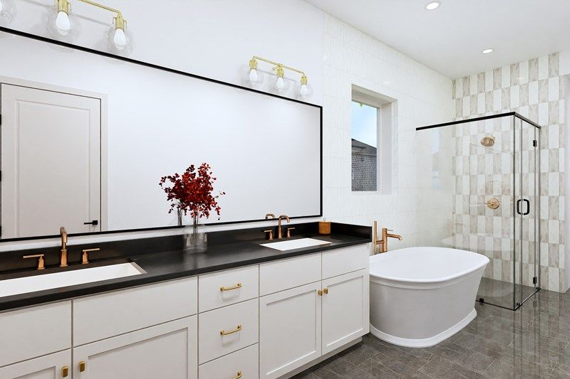 The Corinth - Optional Freestanding Tub w Shower