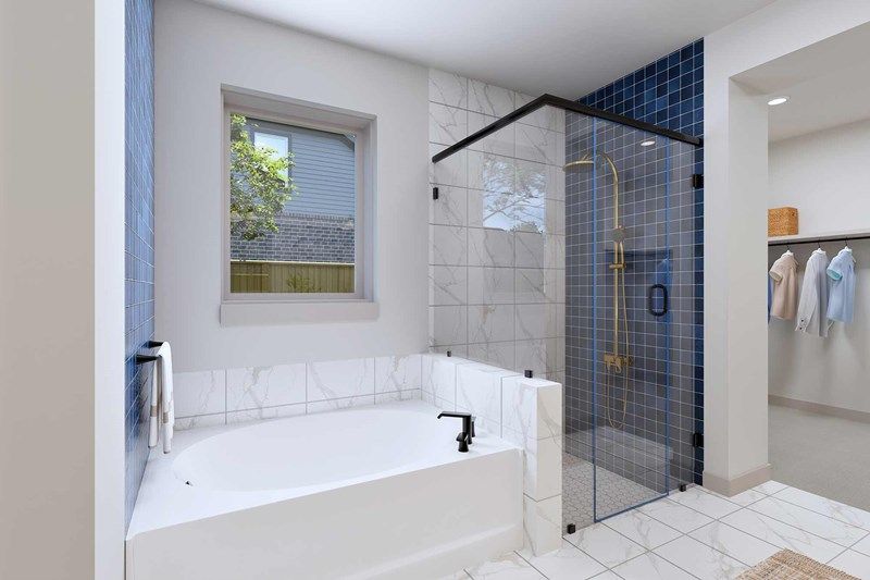 The Hyacinth - Optional Side Tub w/Shower