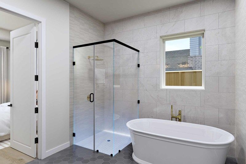 The Braswell - Optional Freestanding Tub w Shower