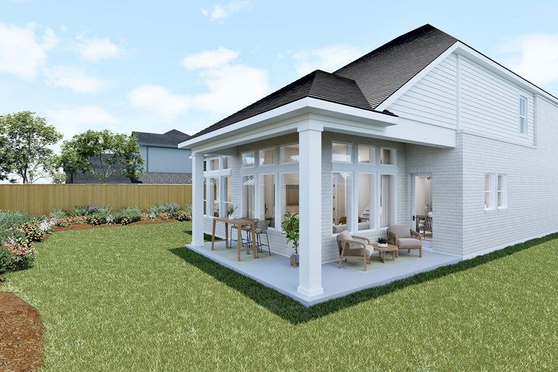 The Henderson - Optional Extended Covered Porch