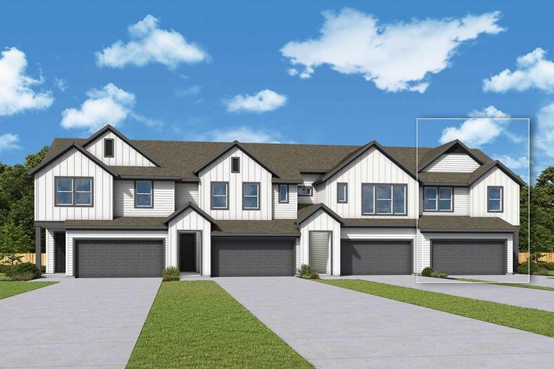 Grady - Double Creek Crossing Townhomes: Round Rock, Texas - David Weekley Homes