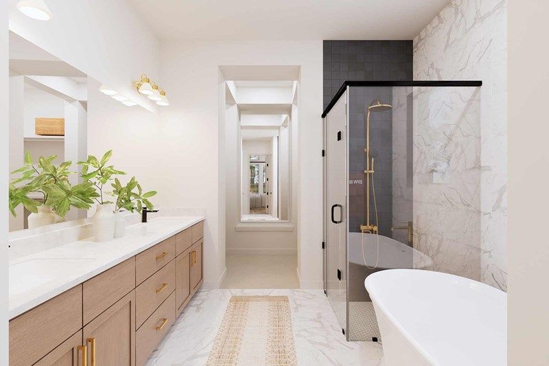 The Daisy - Optional Freestanding Tub with Shower