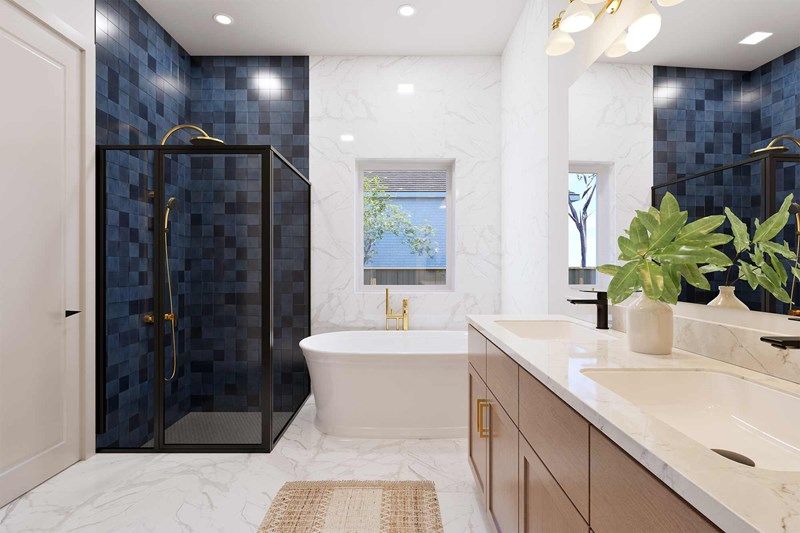 The Lily - Optional Freestanding Tub with Shower