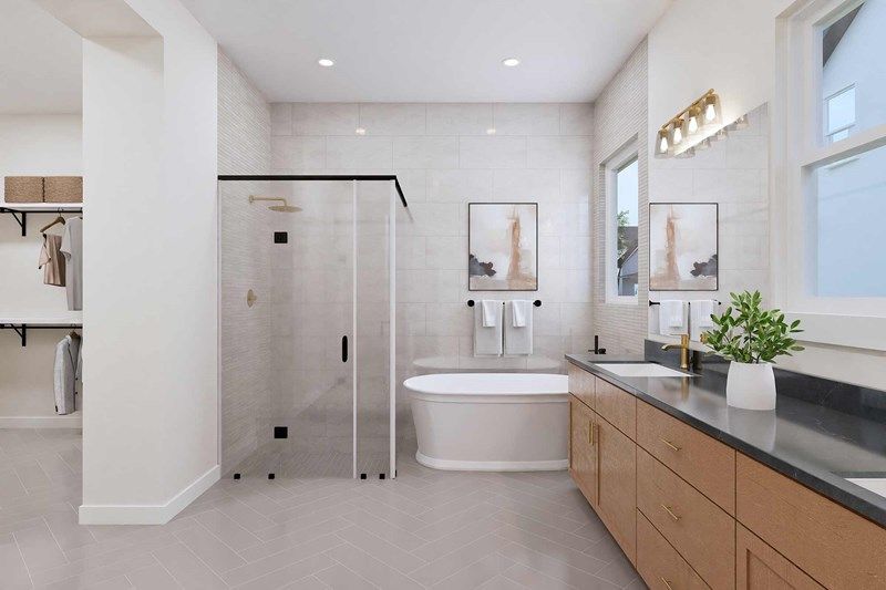 The Heartstone - Optional Freestanding Tub with Shower
