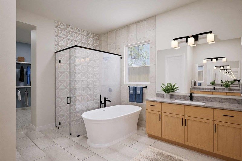 The Mistwood - Optional Freestanding Tub with Shower