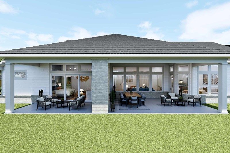 The Springwood - Optional Owner's Retreat Porch with Sliding Glass Door
