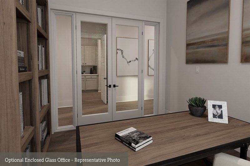 The Kenneth - Optional Enclosed Glass Study