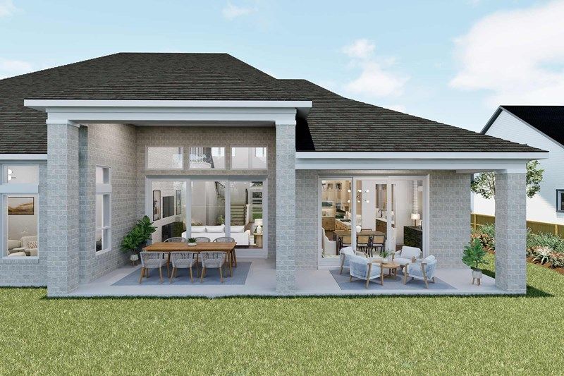 the Braywood - Optional Extended Covered Porch