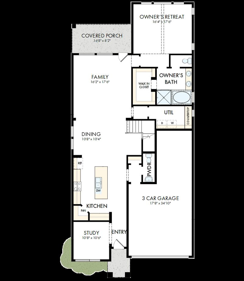 Mansfield - Headwaters 50' - Executive Series: Dripping Springs, Texas - David Weekley Homes