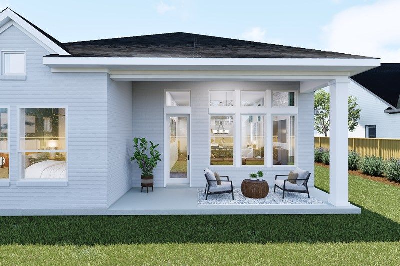 The Plano - Covered Porch
