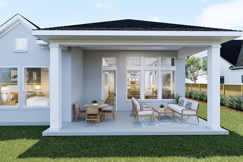 The Plano - Optional Extended Covered Porch