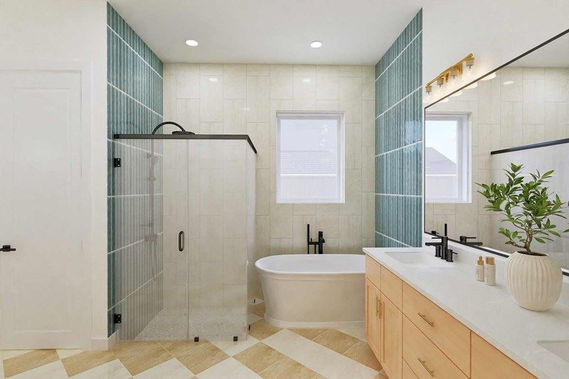 The Iris - Optional Freestanding Tub with Shower