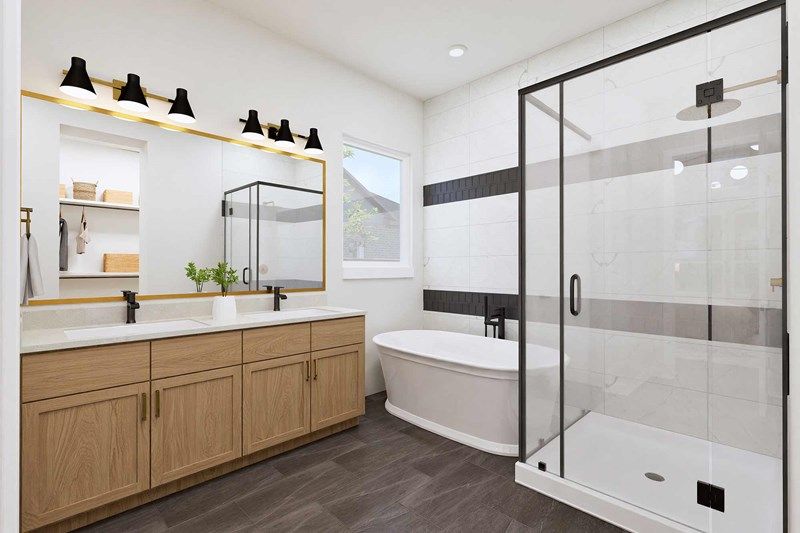 The Lade - Optional Freestanding Tub with Shower