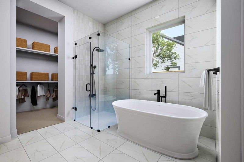 The Brandsville - Optional Freestanding Tub with Shower