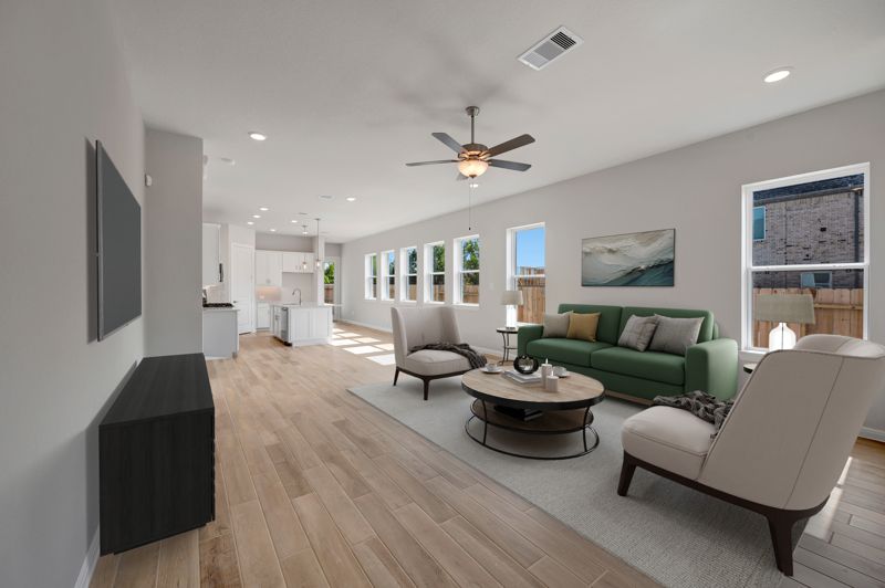 The Grand Prairie - Meadow Collection por David Weekley Homes en Houston Texas