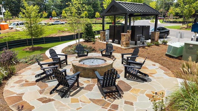 Cesta- Fire Pit and Mail Kiosk