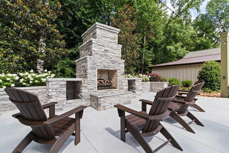 Old Mill Preserve - Clubhouse Outdoor Fireplace