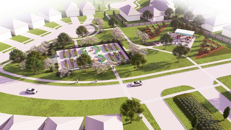 Jubilee - Rendered Aerial View