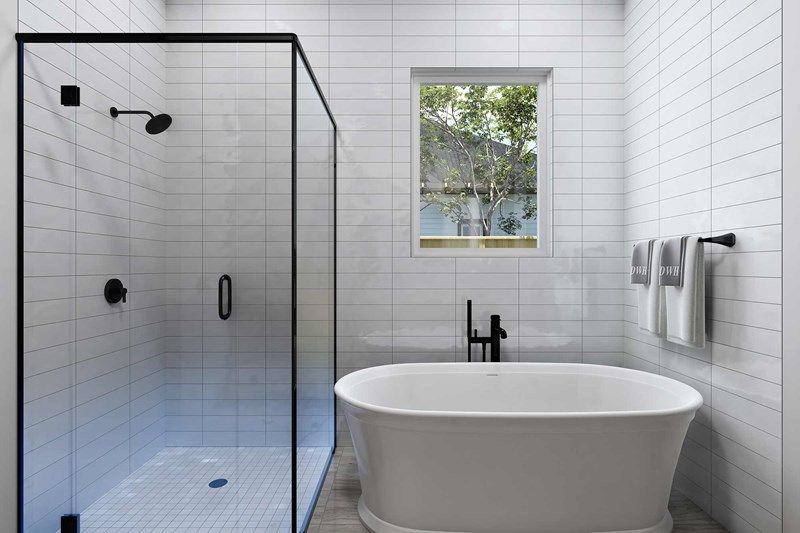 The Penny - Optional Freestanding Tub with Shower