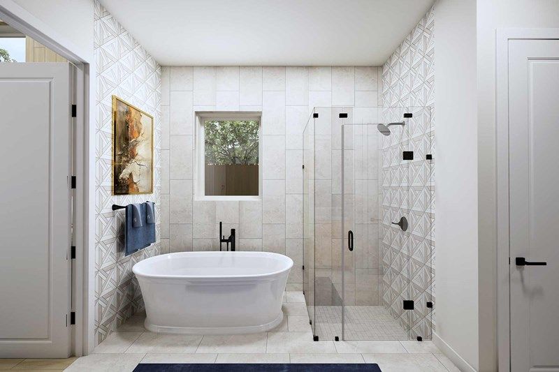 The Broxton - Optional Freestanding Tub with Shower