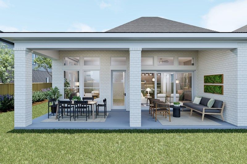 The Brackenbury - Optional Covered Porch with Sliding Glass Door