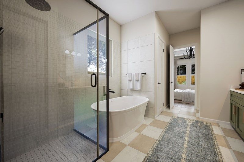 The Aster - Optional Free Standing Tub with Shower