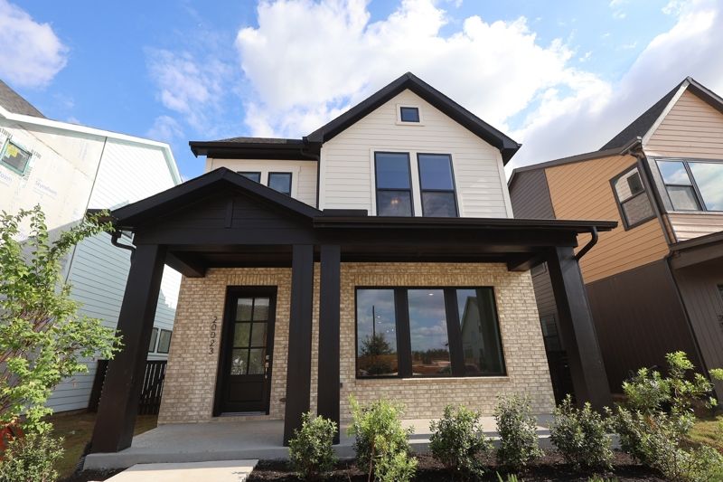 Booker - Bridgeland Central: Emerald Heights - Cottages Row Collectio: Cypress, Texas - David Weekley Homes