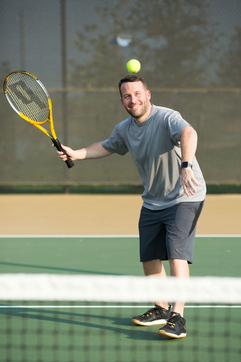 Playing Tennis at Jordan Ranch