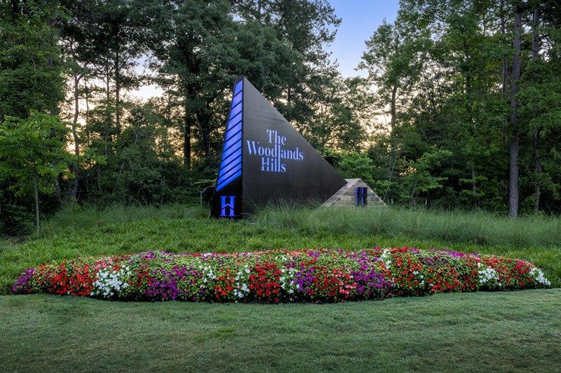 The Woodlands Hills - Entrance Monument