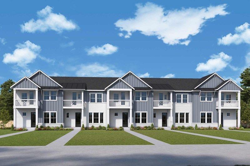 Seven Pines 24' Rear Entry Townhomes - Streetscape