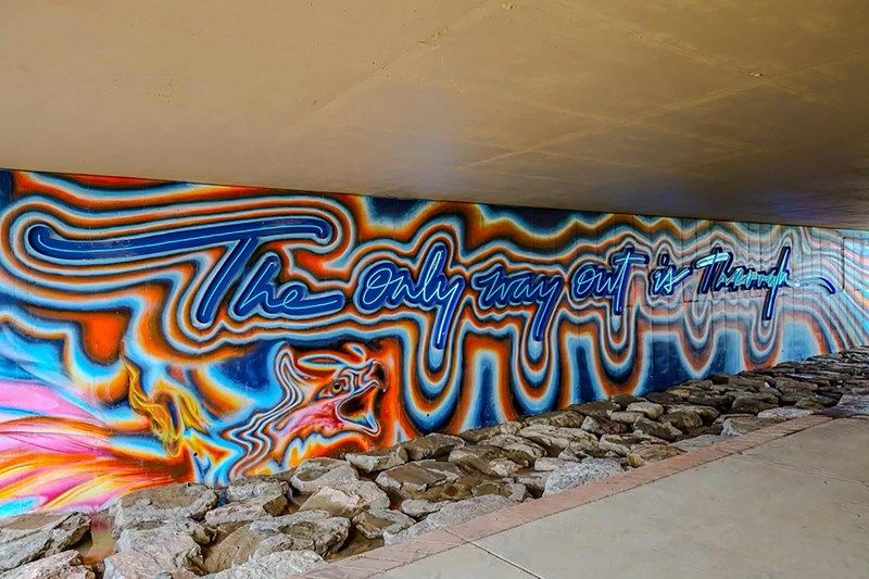 The Only Way Out is Through Art Installation