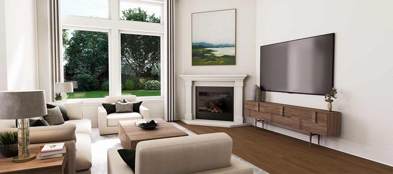 The Larkspur - Optional Fireplace